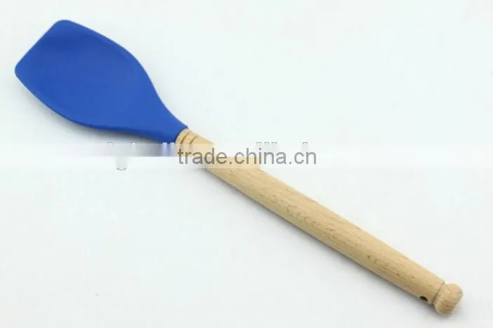 High Quality Silicone Kitchen Tools With Wooden Handle Set Of 5