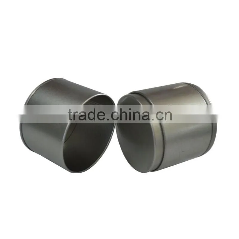 round chami tea tin double lid tea box two lid tea tin can/tin box