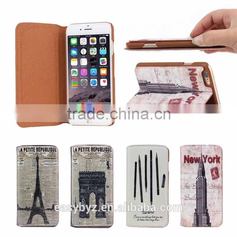 Wholesale Shenzhen Factory 4.7 For iphone Case 6 Leather Case,For Apple iphone 6 Case Classic Genuine Wallet