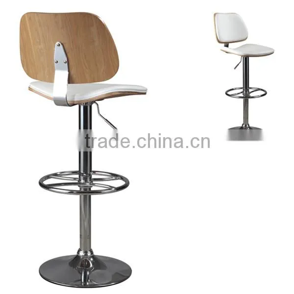 Hot Sale Acrofine Design Swivel High Bar Stools Wood Bar Stool with Back HY3024H