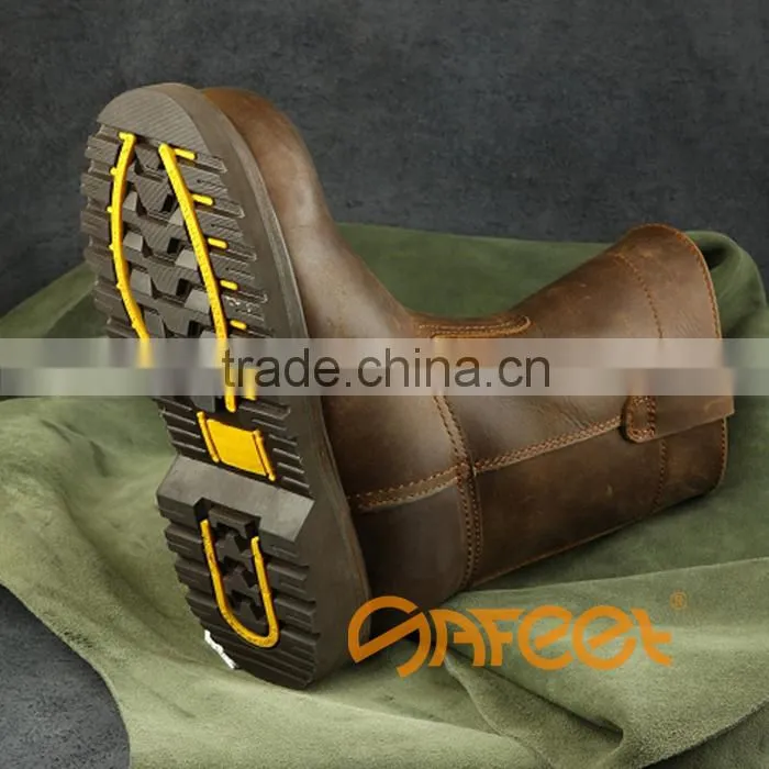 2015 CE Certified S1/S1P/S2/S3 high quality crazy horse safety shoes, dakota safety shoes, desma shoe manufacturer SA-3301