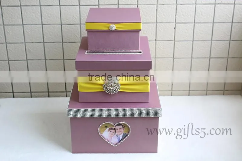 Specail handmade wedding card holders with photo frame in handmade