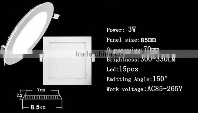 CE RHOS SMD2835 Ultra thin Square led panel light