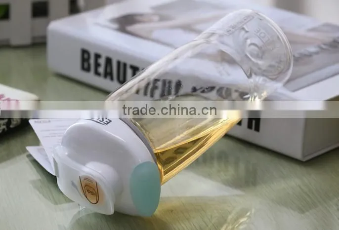 Food Grade Screen printing beer bottle shaped sports bottle with crown cap