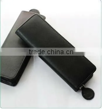 2012 business trip 100 pu leather cute pen bag