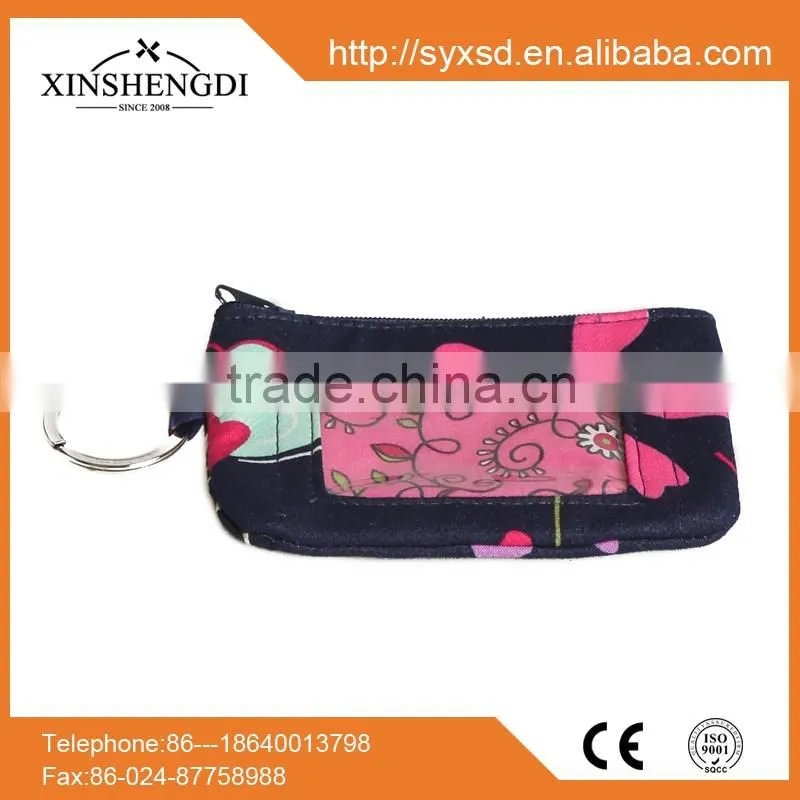 RE127 Best Seller fashion cotton quilted business card holder