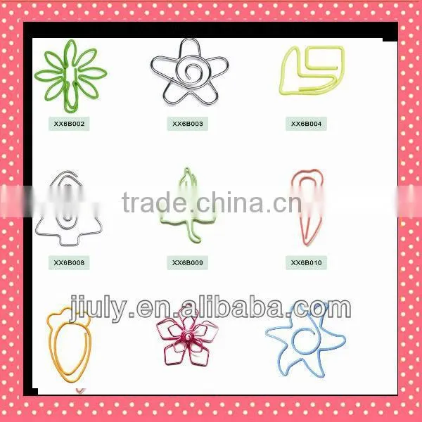 2014 metal clip fasteners custom logo metal paper clip