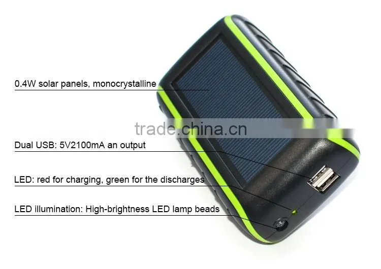 2016 New Style Power Bank Hand Crank Universal Power Bank Mobile Charger 1800Mah/3600Mah/5200 Mah