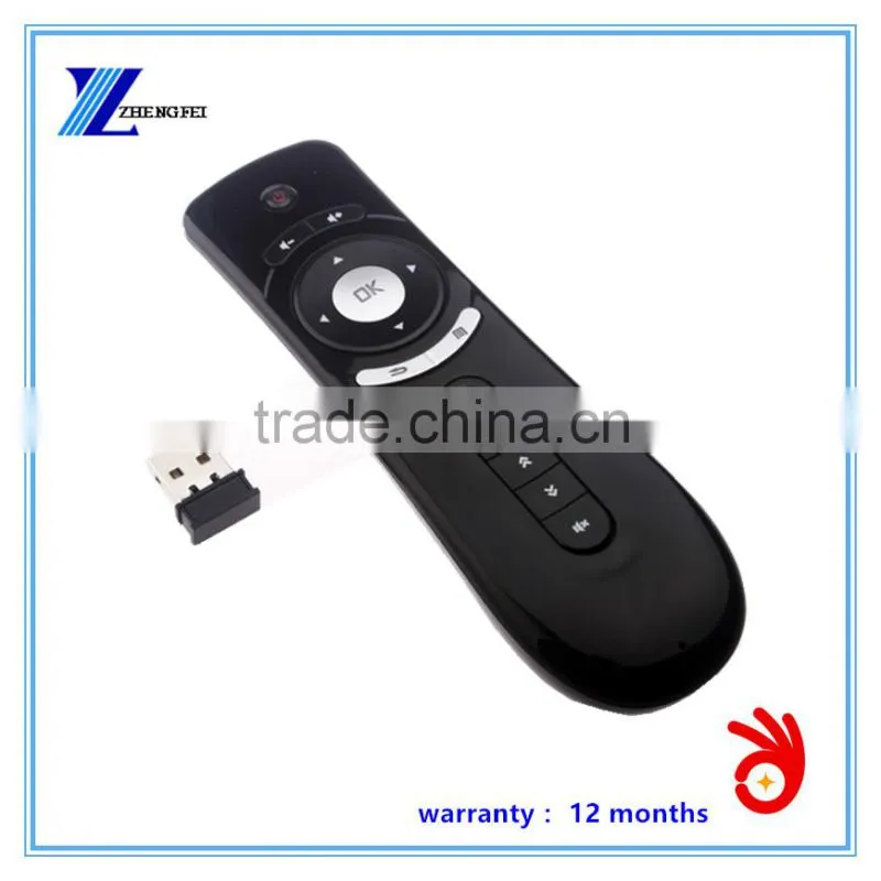 2016 new Fashion Gyroscope Mini remote control Fly Air Mouse T2 2.4G Remote Sensing Air Mouse for tv box cs918 i68 z4 m8s mxq