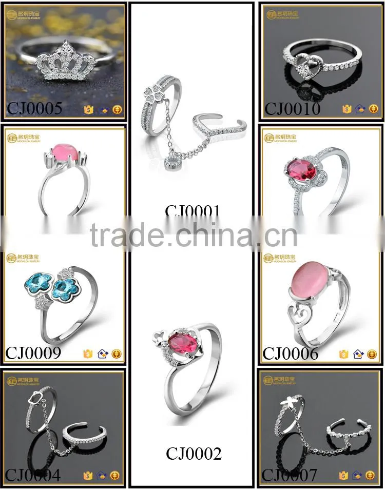 Fine silver jewellery pendants necklaces, zirconia pendant jewelry for women