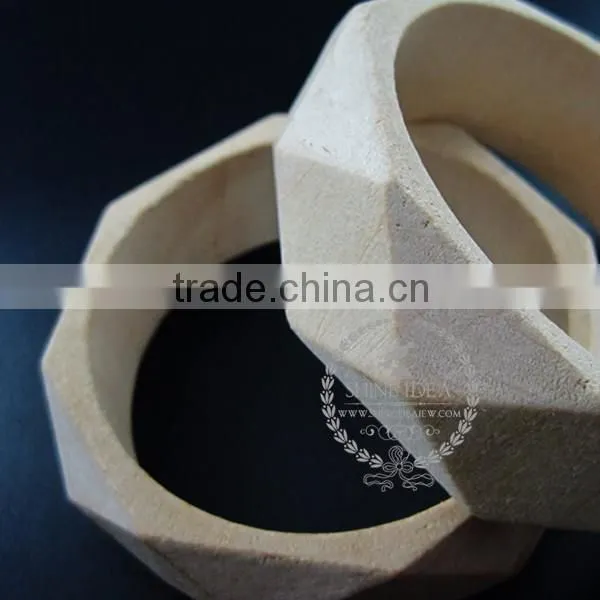 69mm natural log wood vintage style bracelet bangle DIY painting bracelet supplies 1900113