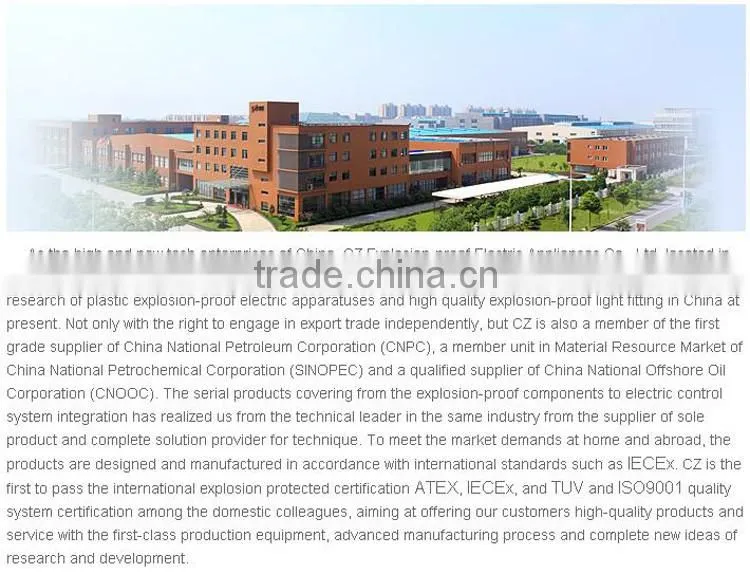 Full Plastic Explosion Proof Fluorescent Light Fittings