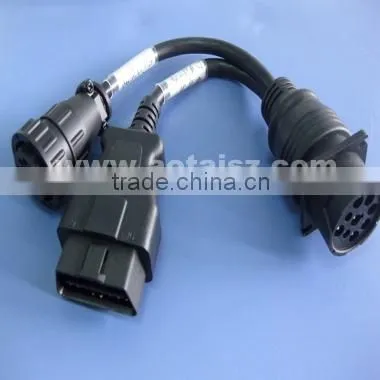 Crimp Type OBD2 Male to 2 Citroen Female Splitter Cable with Customized Length