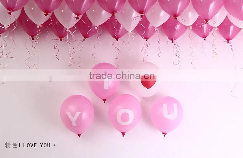 Latest design Colorful air balloon,words/letters balloon, inflatable floating print mylar balloon decoration