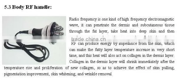RF cavitation cryo lipo laser slimming instrument