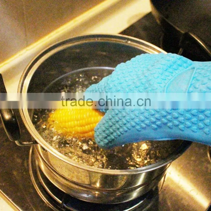 Silicone Kitchen Heat Resistance Baking Cooking Gloves BBQ Oven Gloves