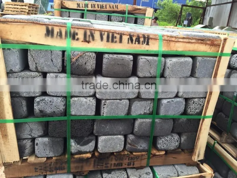 Basalt stone cube hand made