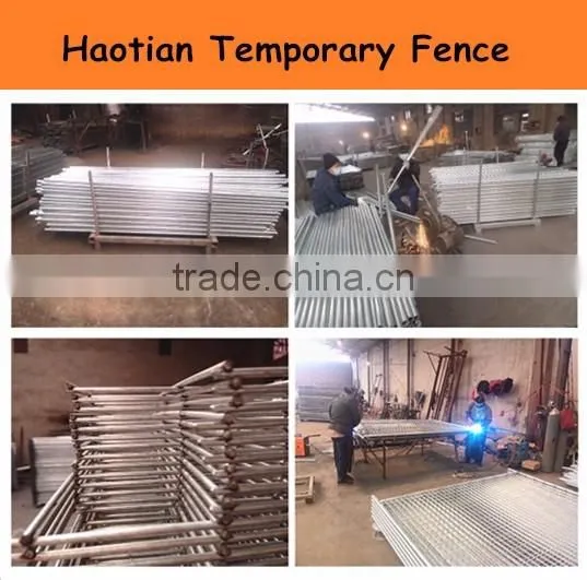 6'X12'Outdoor American Used Temporary construct chain link fence for safety with feet
