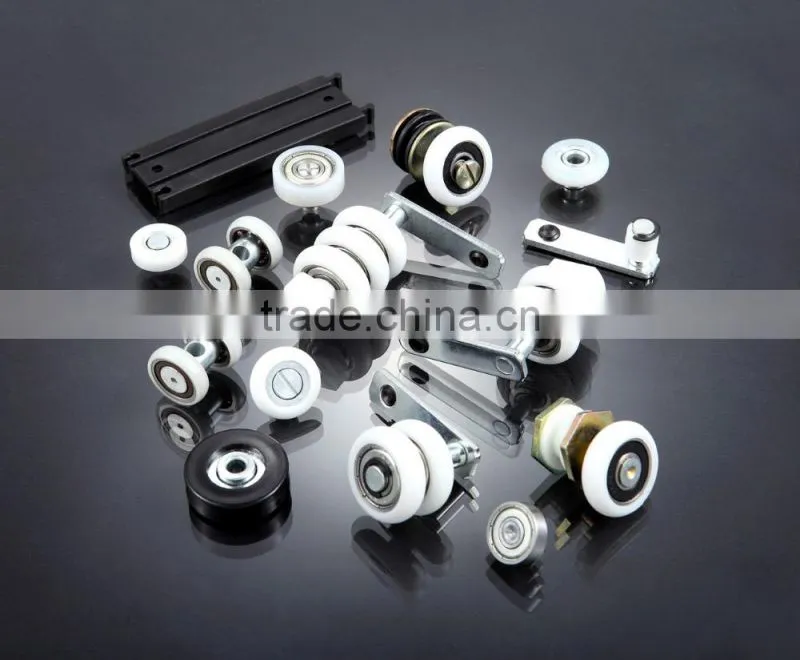 sliding glass shower door roller hanger wheel hardware
