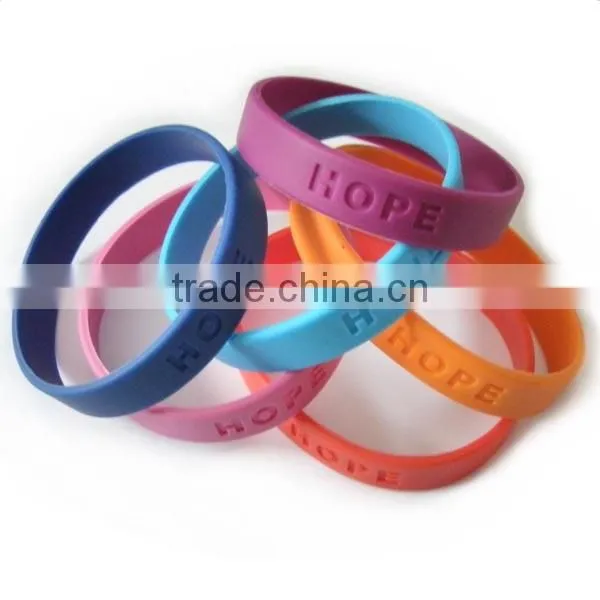 OEM logo print cheap custom bracelet silicone