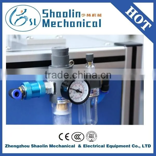 Semi Automatic cardboard box paper gluing machine with Hot Melt Adhesive