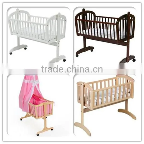 wooden baby swing portable cradle