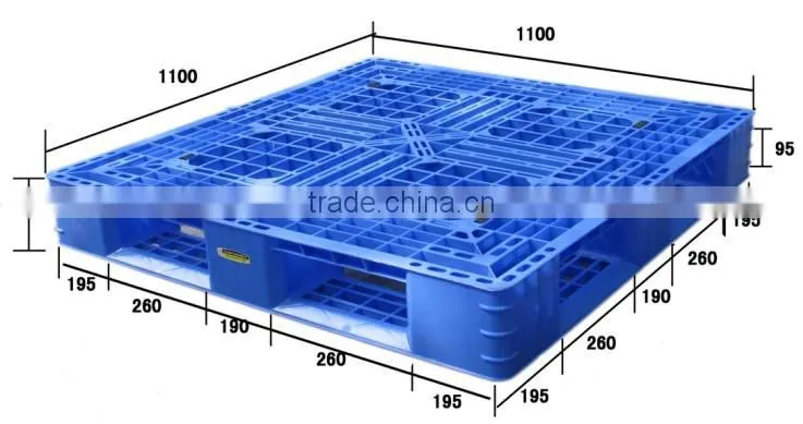 Plastic Material and Single Faced Style Plastic Pallet