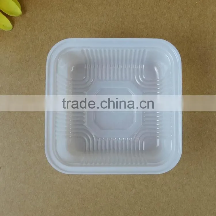 Square disposable packing plastic tray for cake/mooncake