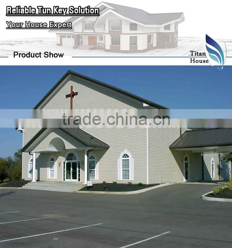 High Quality Light Gauge Steel Church Buildings by Contractors