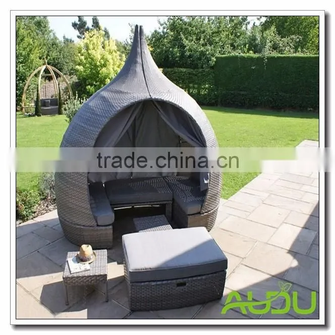 Audu Rattan Outside Wicker Aluminium Garden Outdoor Daybed