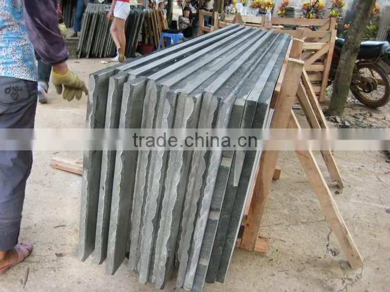 Natural basalt rock for landscaping