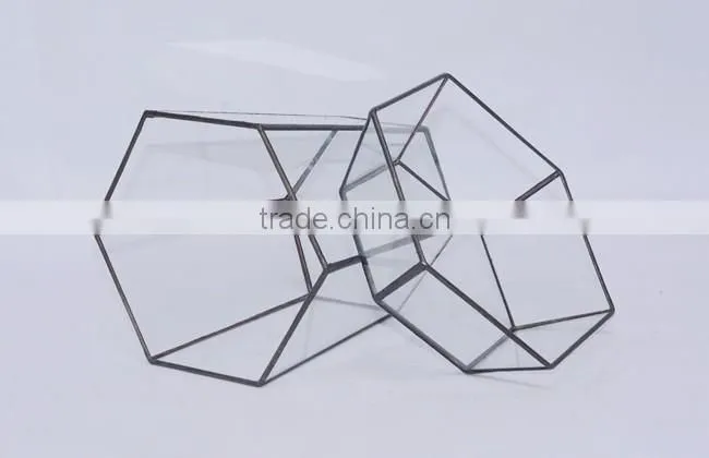 Creative glass greenhouse micro landscape flower pot container glass terrarium for plant holder