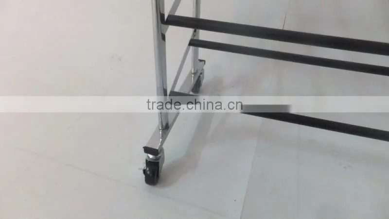50 pair rolling shoes racking, shoes storage for 50 pairs