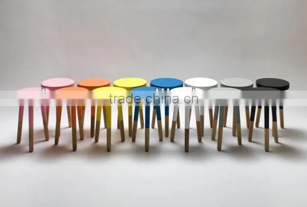 Color Dipped Wooden Chair Wooden Table Chair