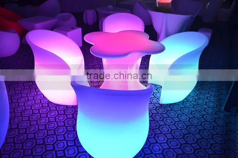 Manufacturer LED illuminated sofa/chair with remote control 16 mix changeable colors 13kgs