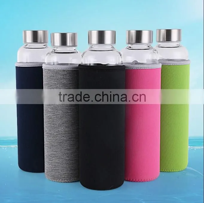 Insulated heat resistant borosilicate hot sport water bottle