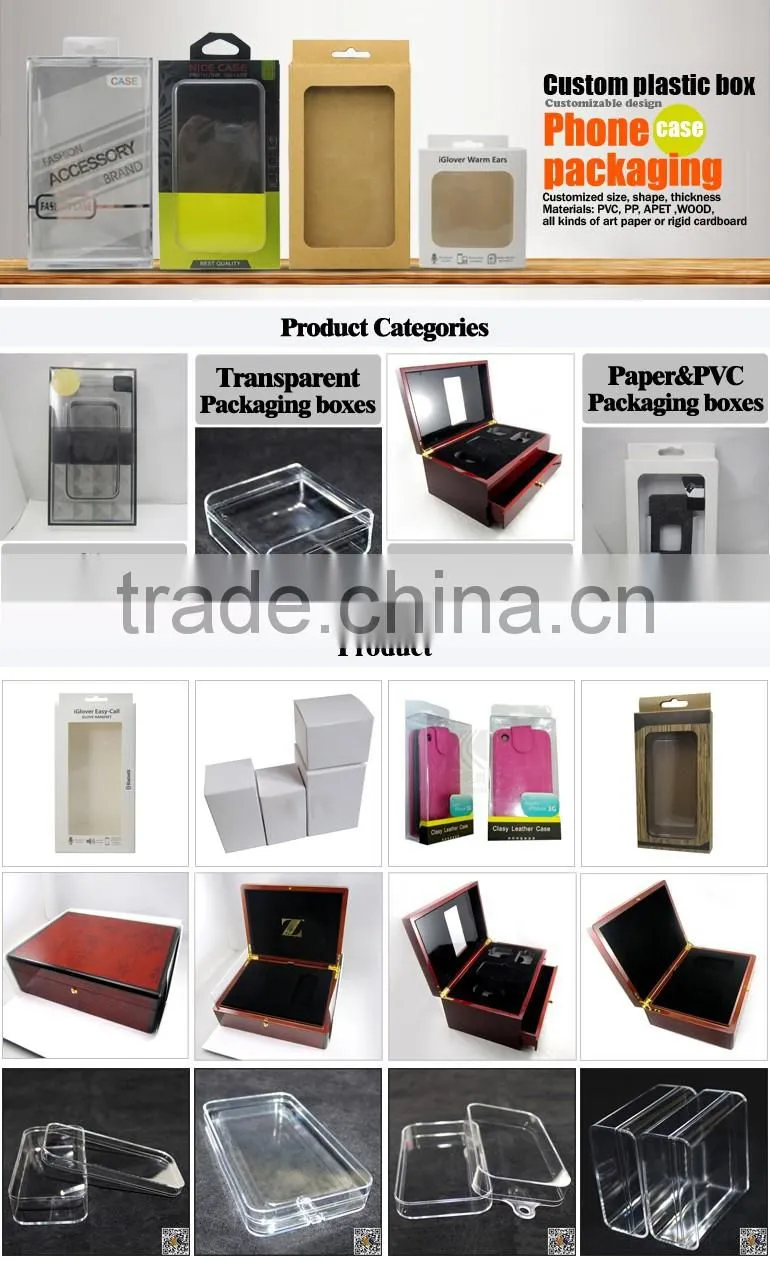Aluminum paper retail cell phone case packaging,custom box packaging,cell phone packaging paper box
