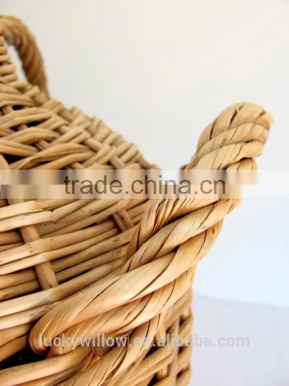 Vintage French wicker demijohn