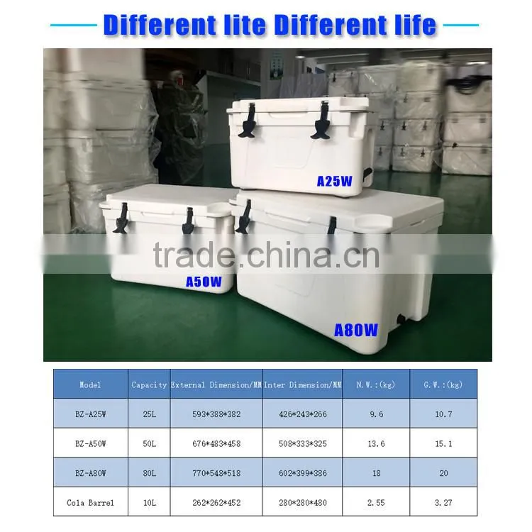 rotomolded fish marine cooler box