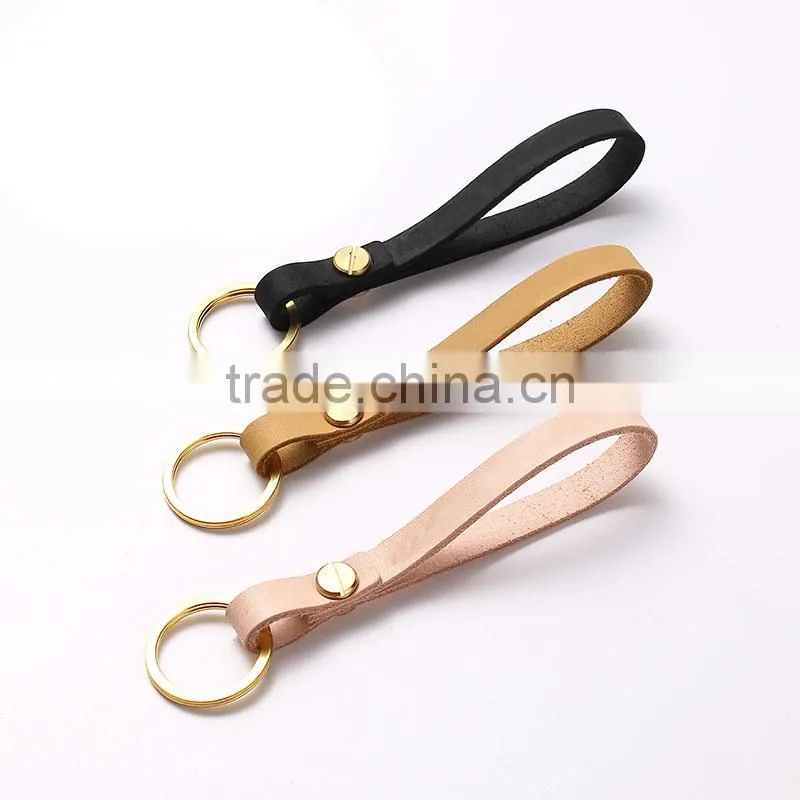 Personalized Vegetable Tanned Leather KeyChain