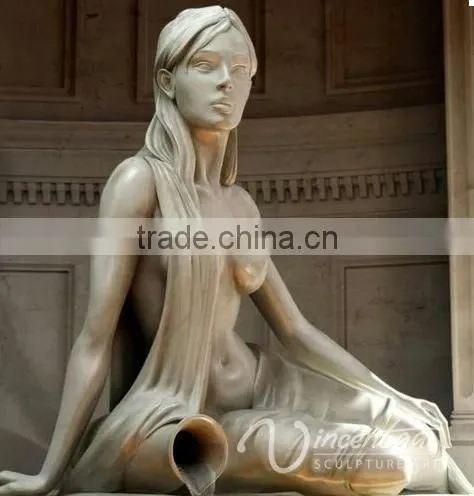 Art Craft Fountain Noble Marble Fountain of Elegant Lady Statue for Hot Sale