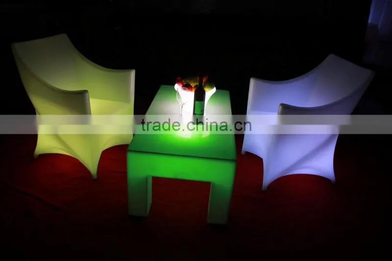 inflatable sofa with led light/garden led sofa