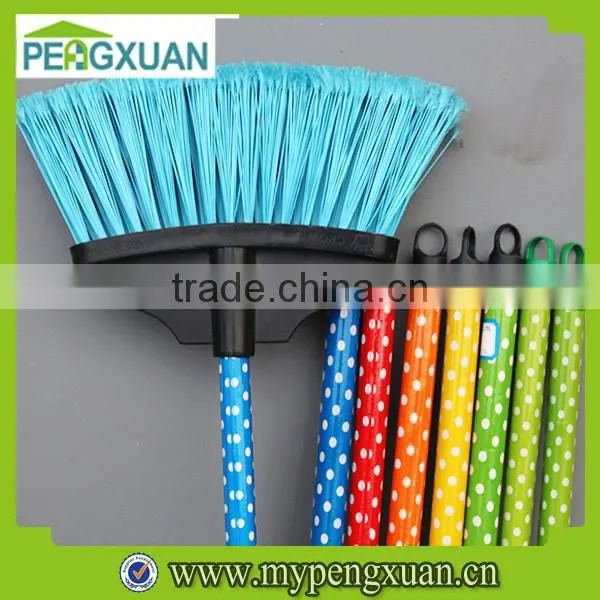 factory custom outdoor clean soft sweep easy plastic broom with stick