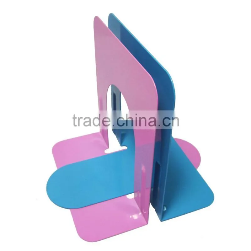 High quality colored desktop 5"metal library cheap bookend