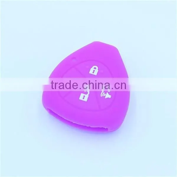 for TOYOTA RAV4 Yaris Venza Camry Remote Key 3 BTN silicone key jackets