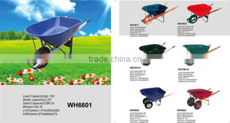 plastic tray Double wheels Wheelbarrow WH8802