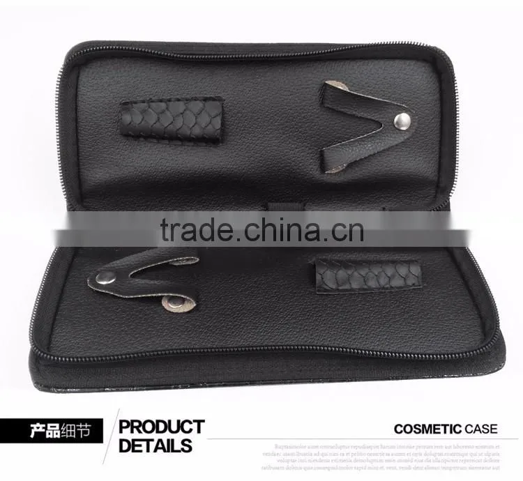 QJ-L01 High Quality Hair Salon Scissors Leather Case For Hairdresser