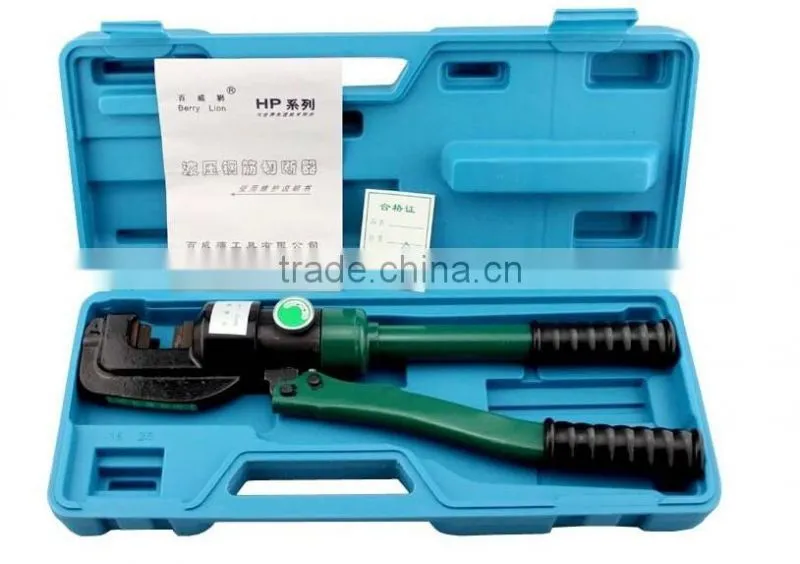 Berrylion hydraulic steel rebar cutter with plastic box