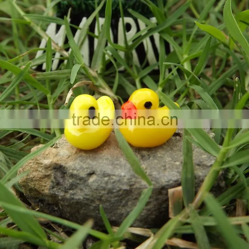 Mini CUTE fashional Resin decoration, Mini yellow duck Micro landscape furnishing articles