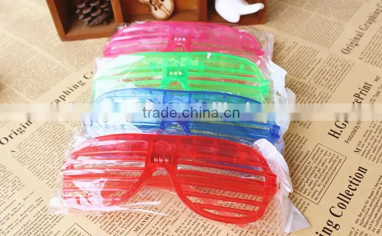 LED Party Glasses Light Up Slotted Shades Kids LED Light Glasses For Halloween